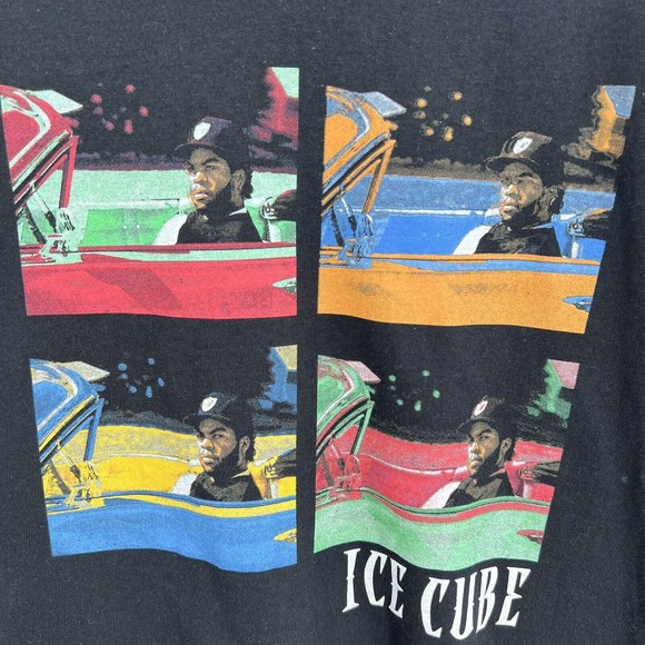 Ice‎ Cube Black Cropped Tee Small New - Picture 2 of 4